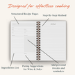 Recipe journal showing page structure