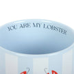 Mug with 'You Are My Lobster' text on a light blue background